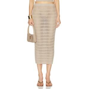 Ser.O.Ya 'Marjorie' Tan Maxi Skirt Size S